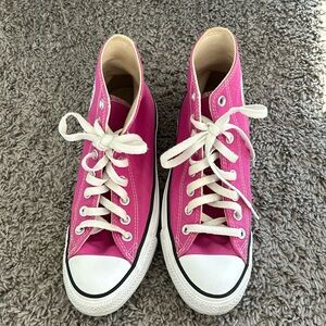 Converse all stars, hot pink high tops